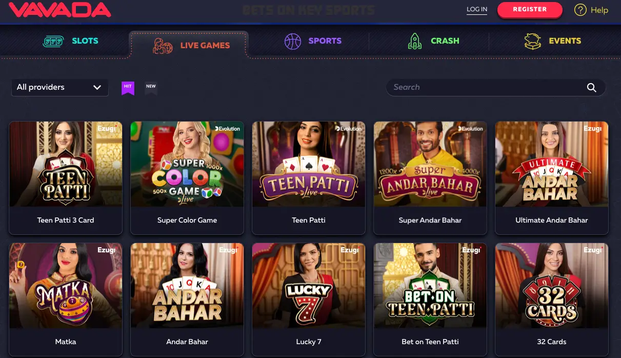 vavada casino live games
